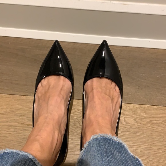 Purchased in Milan , new , gorgeous classic black patent pump .2” heel - Picture 4 of 6